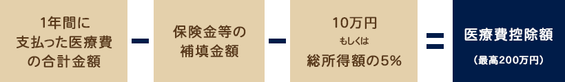 医療費控除の概要図